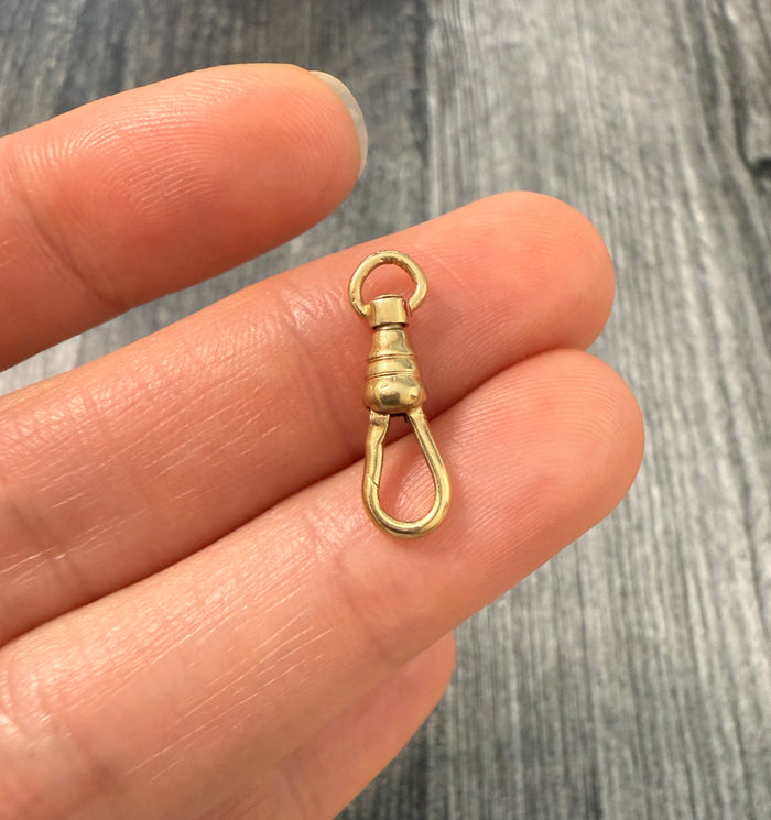 Antique 14K Gold Midsize Dog Clip
