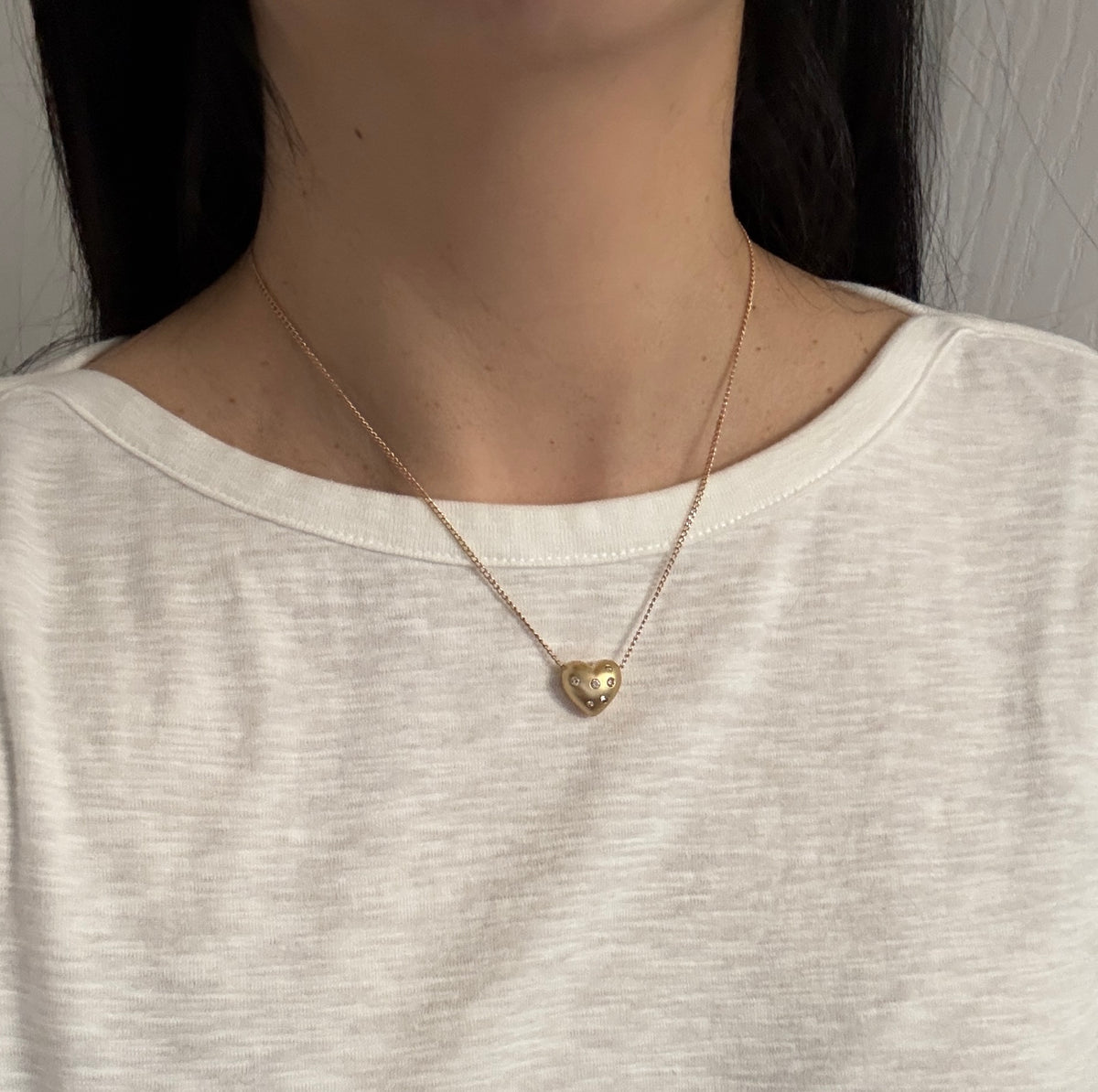 Vintage 14K Gold Curb Link Chain, 17.75" Long