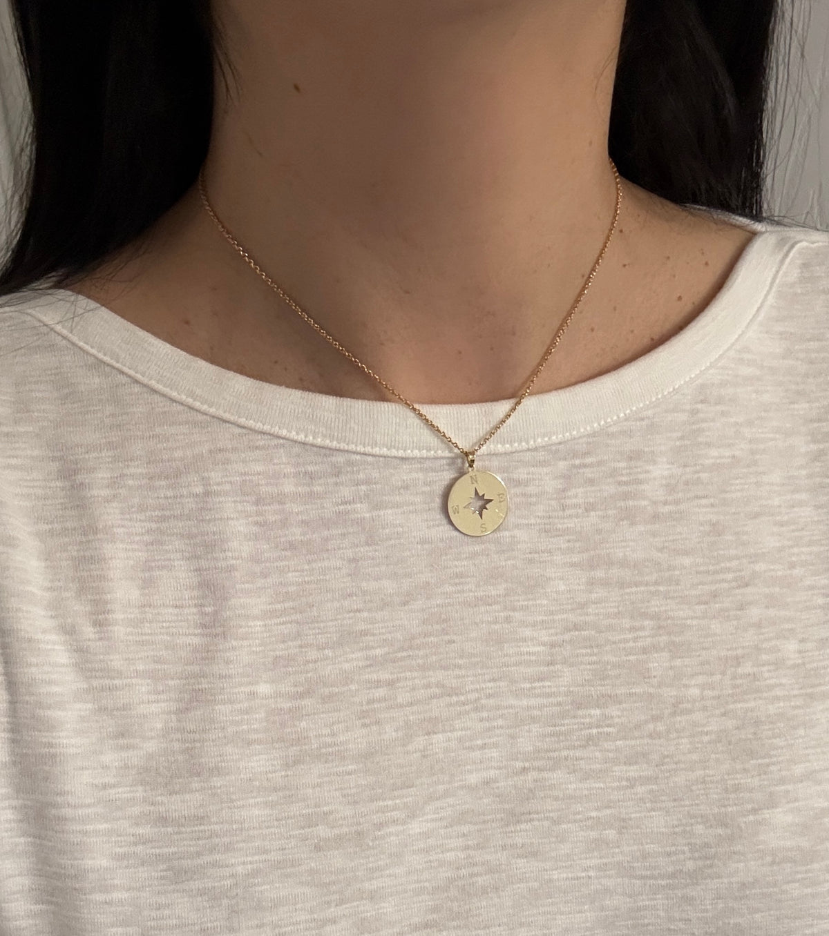 Uno a Erre Curved Cable Link 14K Gold Chain, 16" Long