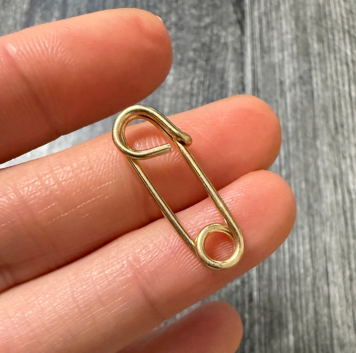 Vintage 14K Gold Chubby Safety Pin