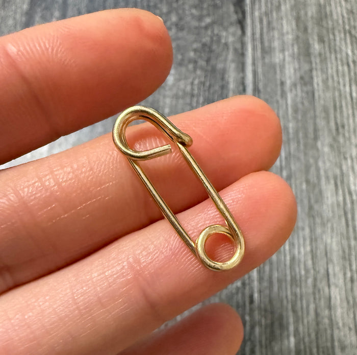 Vintage 14K Gold Chubby Safety Pin