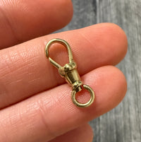 14K Gold Swivel Dog Clip