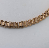 Antique 14K Gold Oval Link Book Chain, 20.25” Long