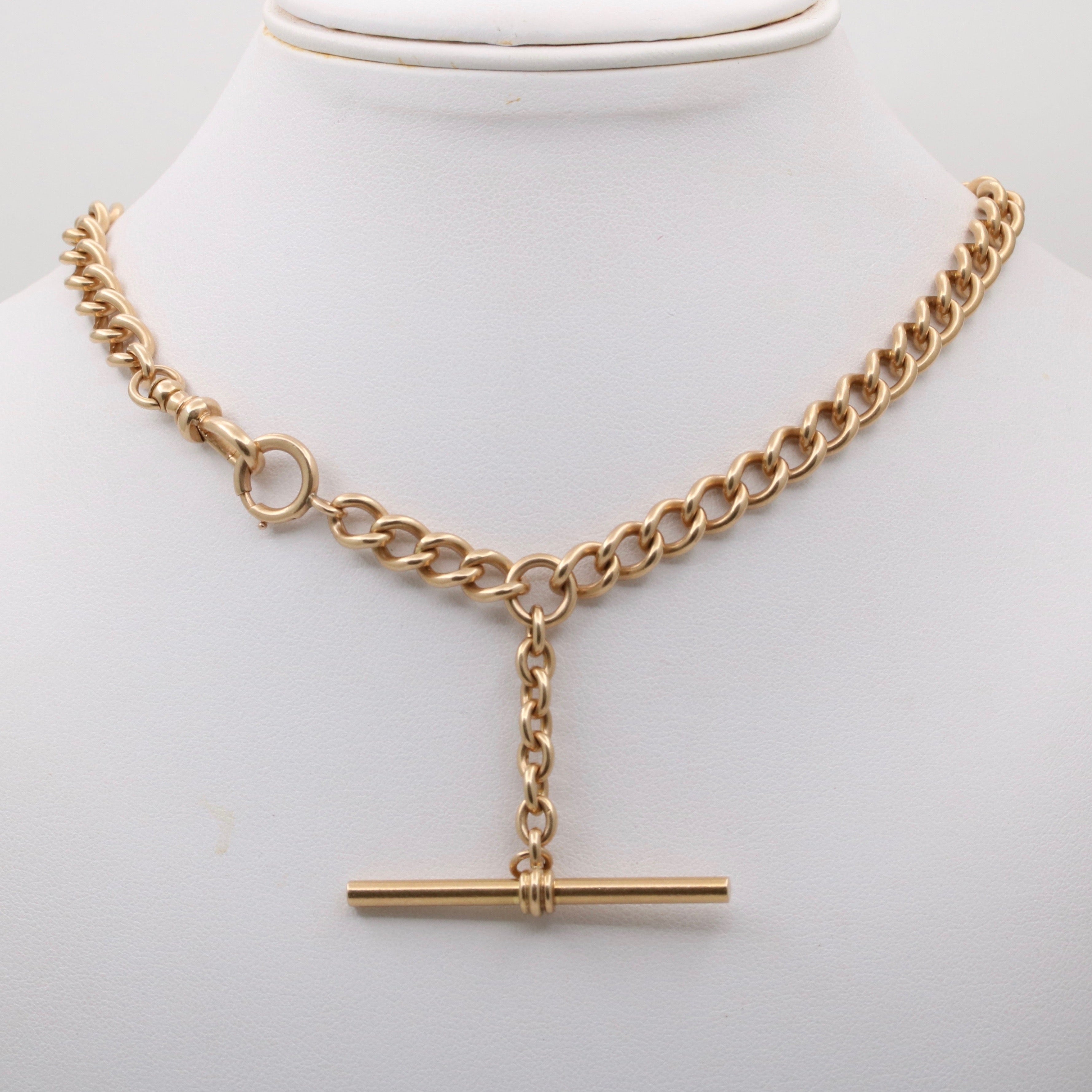 Two Tone Layered T-Bar Chain Necklace | Nasty Gal