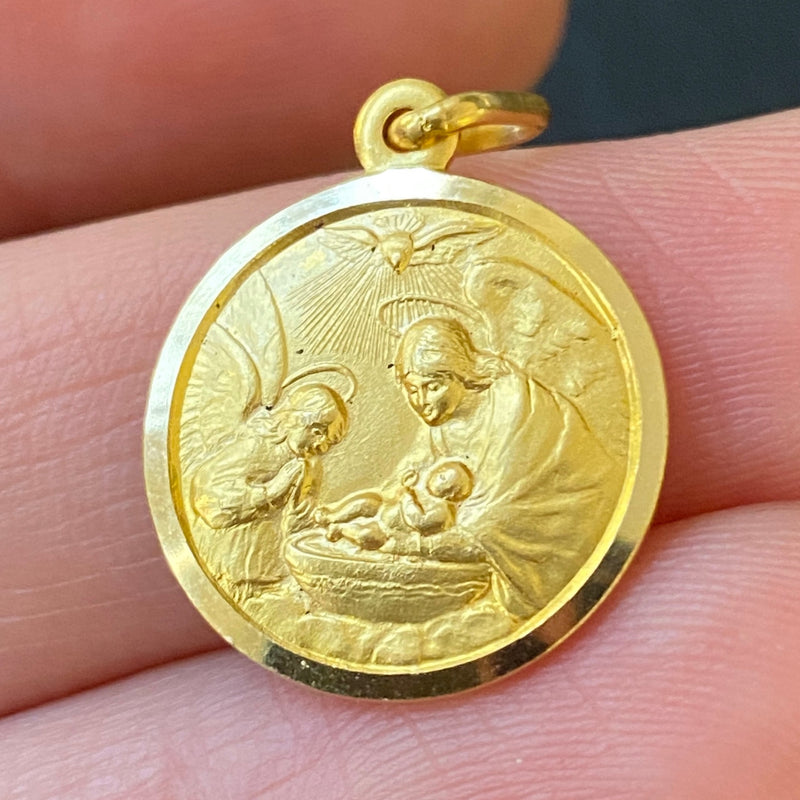 Guardian Angel 18K Gold Italian Charm