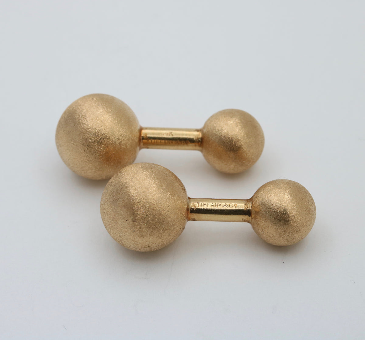 Vintage Tiffany & Co 14K Gold Ball Cufflinks