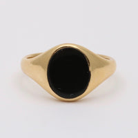 Vintage Tiffany & Co Onyx and 18K Gold Signet Ring