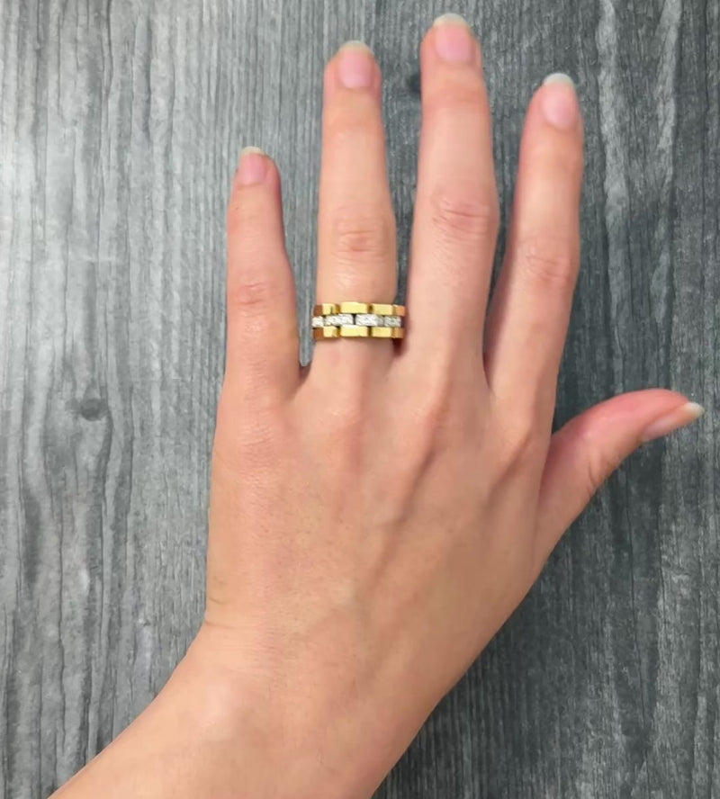 Chimento Diamond and 18K Gold Flex Chain Band