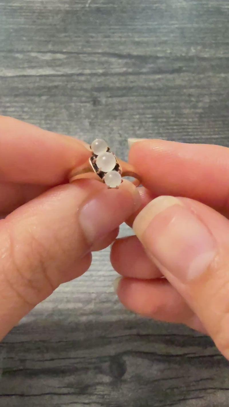 Victorian Moonstone and 14K Gold Ring