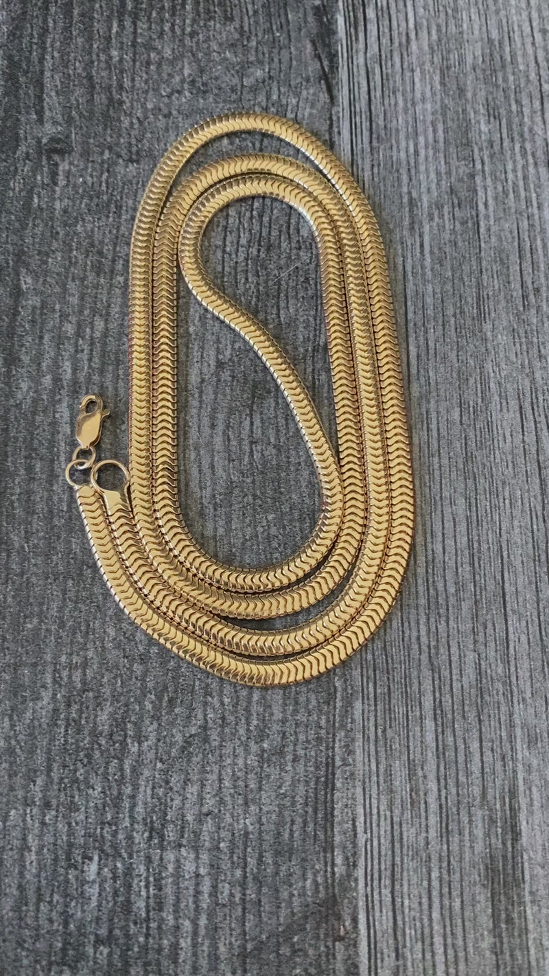 Vintage 14K Snake Chain, 29” Long