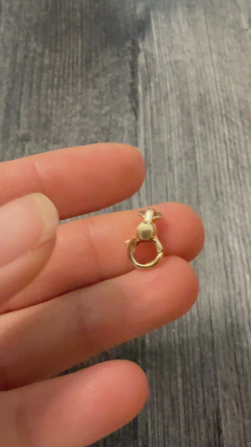 Rounded 14K Gold Clasp