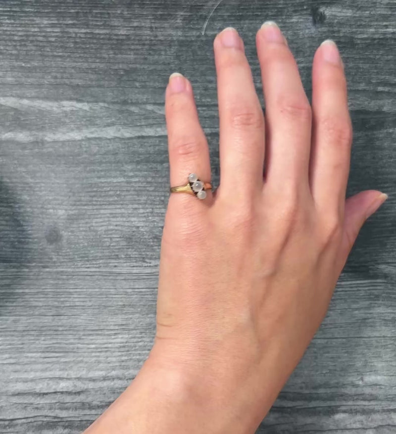 Victorian Moonstone and 14K Gold Ring