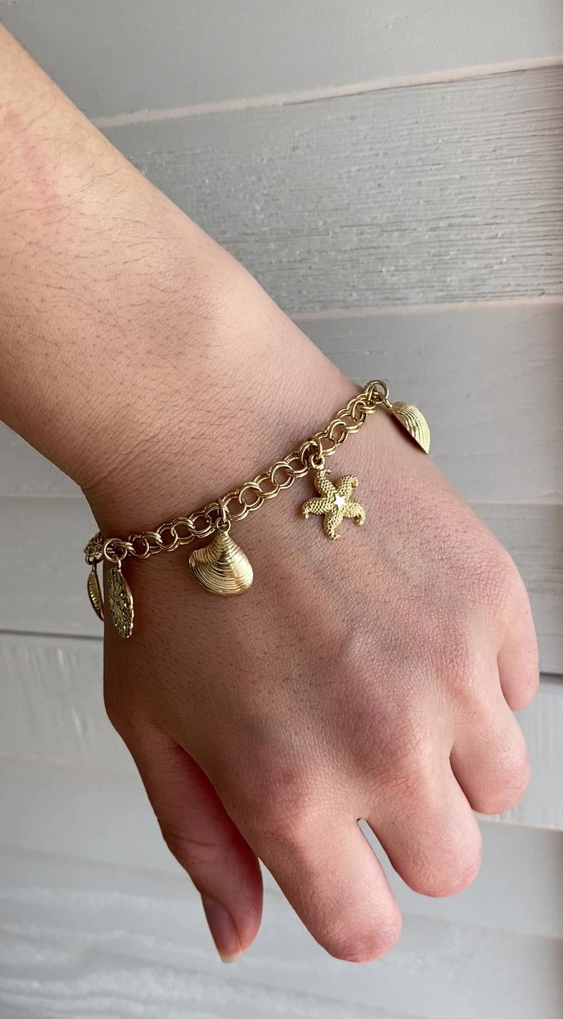 charm bracelet gold