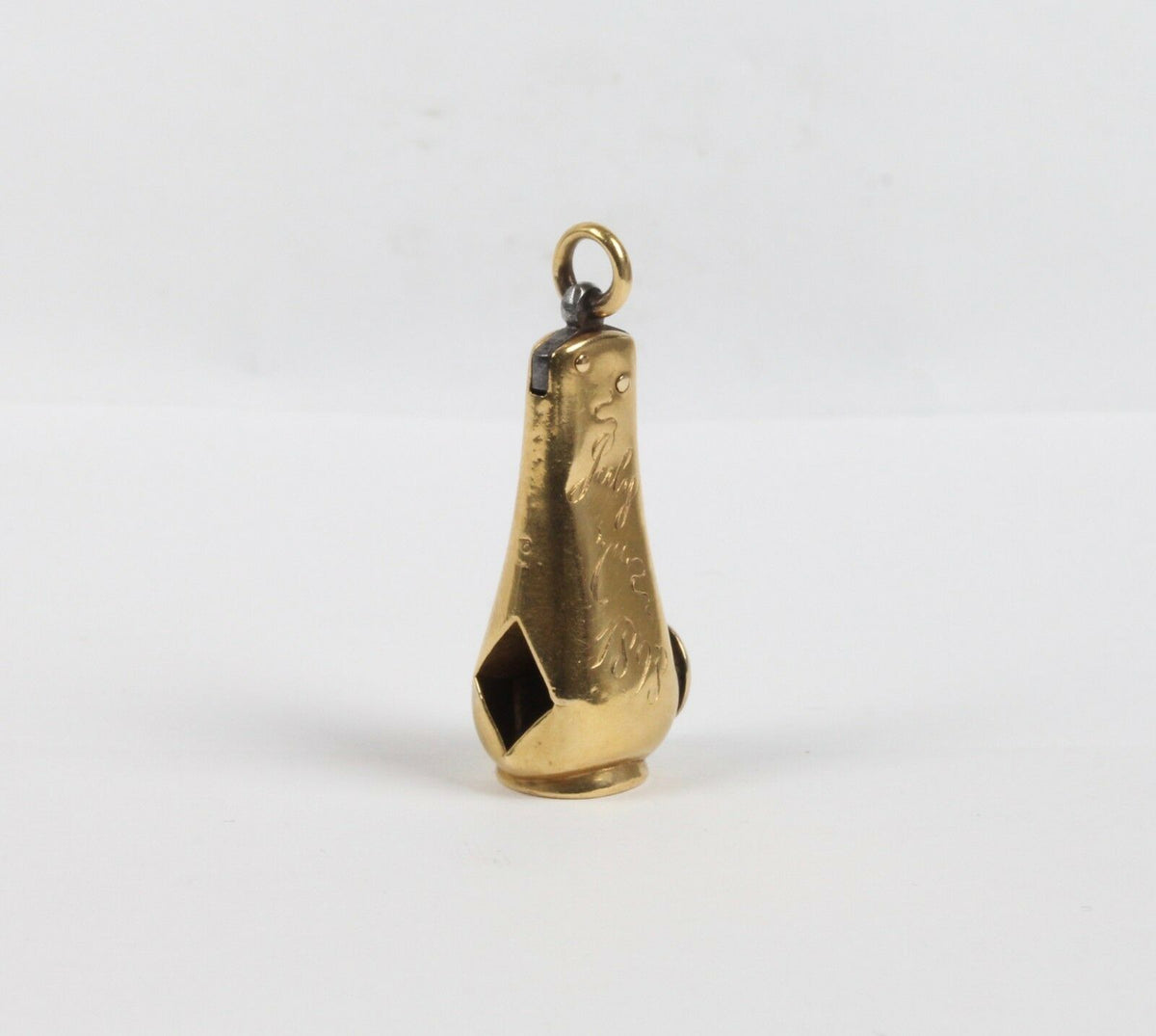 Victorian 18K Gold Cigar Cutter Antique Pendant - alpha-omega-jewelry