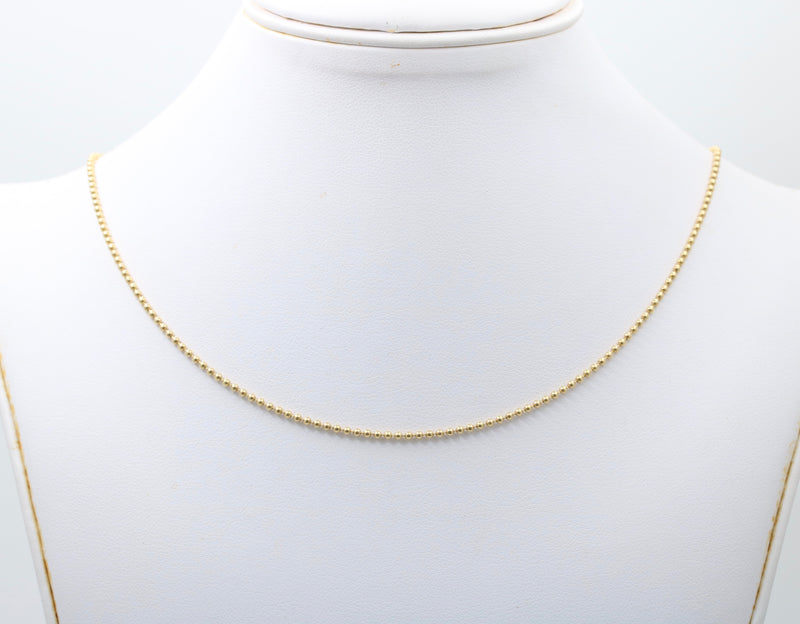 Medium 14K Gold Ball Chain