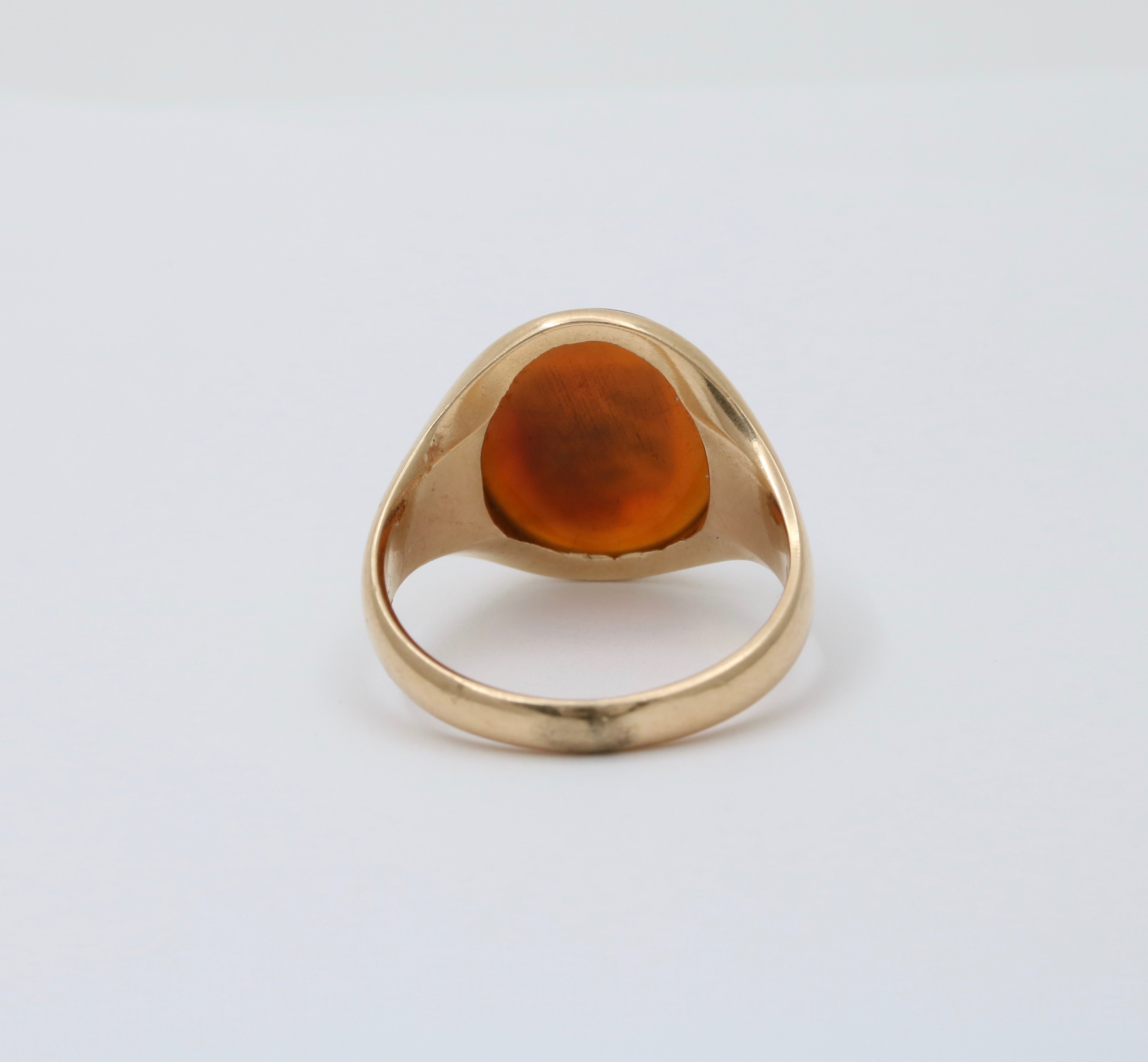 Georgian Gold & Carnelian Ring With Carved Intaglio of Omphale (869T) | The  Antique Jewellery Company