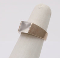 Vintage Cartier Moonstone and 18K Gold Tank Ring, Size 53