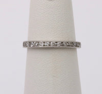 Art Deco Platinum and Diamond Eternity Band, Size 5.75