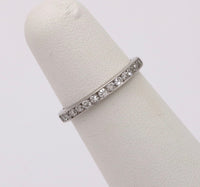 Art Deco Platinum and Diamond Eternity Band, Size 5.75