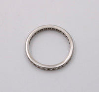 Art Deco Platinum and Diamond Eternity Band, Size 5.75