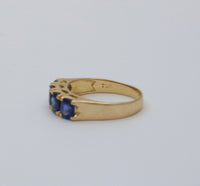 Velvet Blue Sapphire and 18K Gold Band