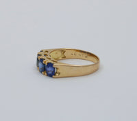 Velvet Blue Sapphire and 18K Gold Band