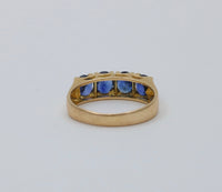 Velvet Blue Sapphire and 18K Gold Band