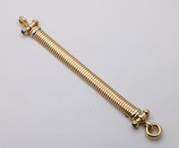 Vintage 14K Gold Tubogas Bracelet, 7” Long
