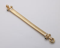 Vintage 14K Gold Tubogas Bracelet, 7” Long