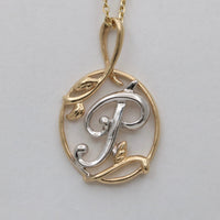 Vintage Ornamental 14K Gold Initial “P” Charm