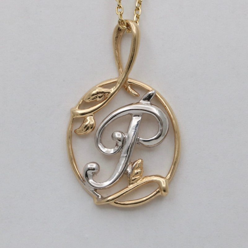 Vintage Ornamental 14K Gold Initial “P” Charm