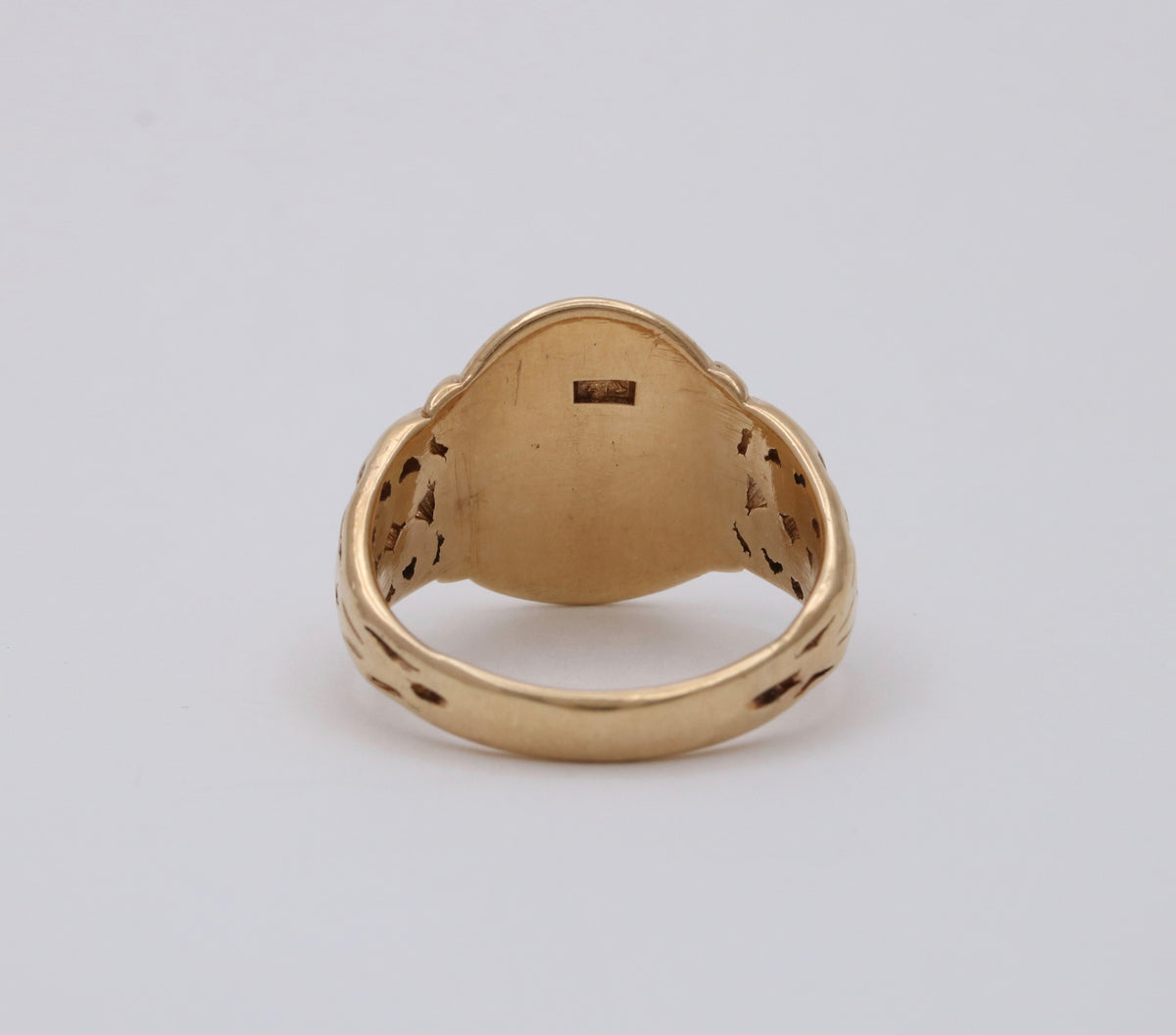 Vintage 14K Gold Shield and Phoenix Signet Ring
