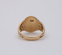 Vintage 14K Gold Shield and Phoenix Signet Ring
