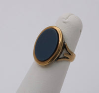 Vintage Sardonyx and 14K Gold Signet Ring