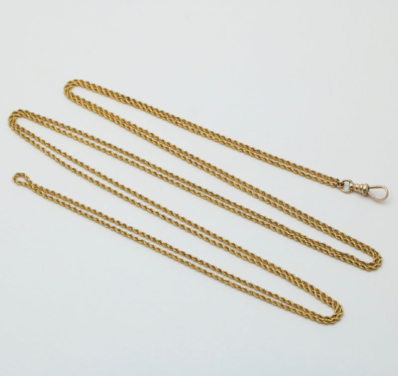 Victorian 10K Rope Longuard Chain, 48” Long