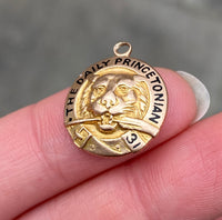 Art Deco Princeton 14K Gold and Enamel Daily Princetonian Charm