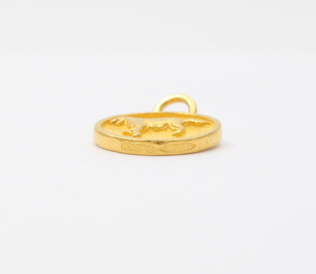 Year of the Horse Zodiac 24K Gold Disc Charm