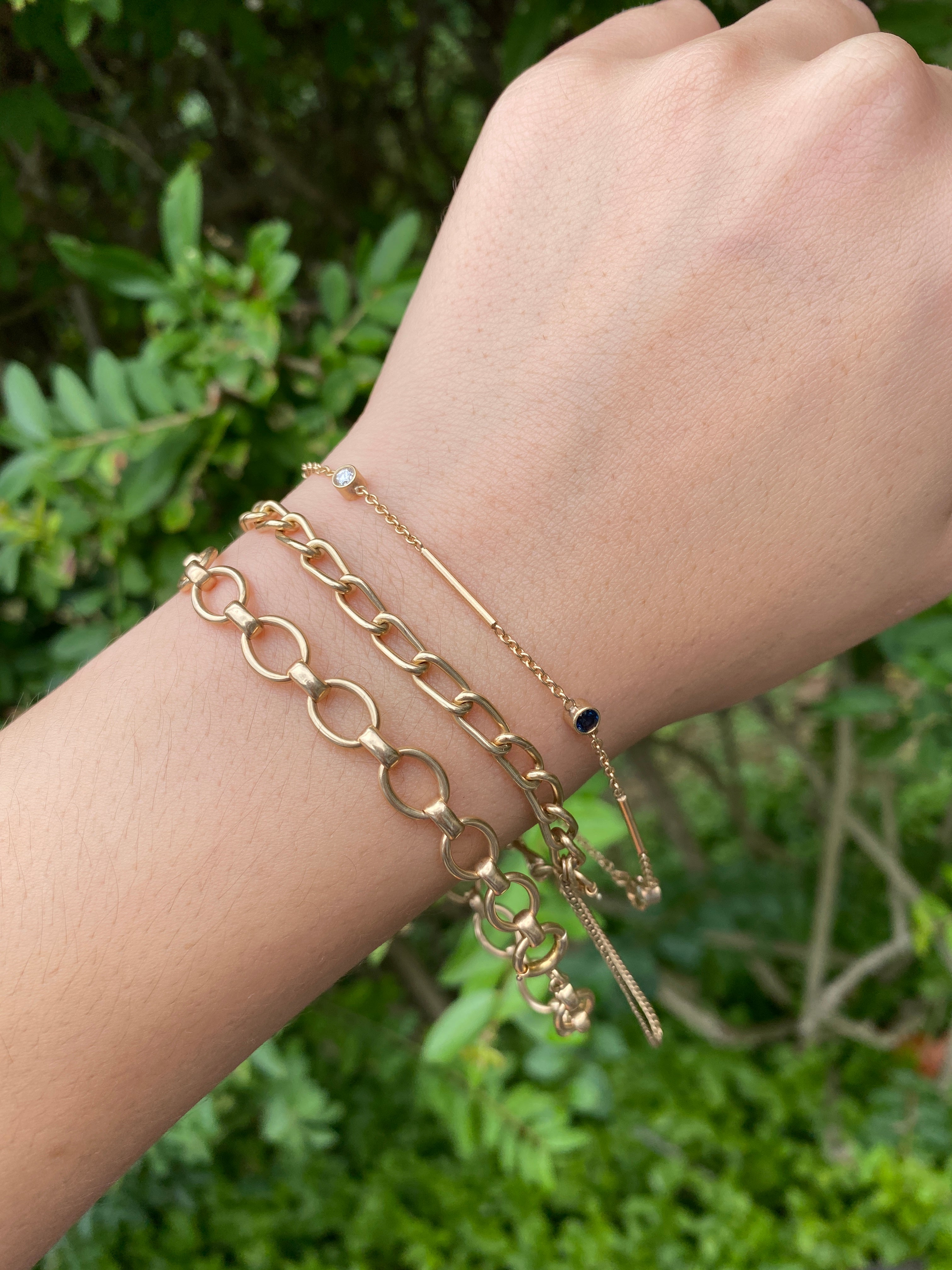 Gold Celestial Square Link Bracelet| Astley Clarke