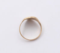 Art Deco 14K Gold “1922” Date Ring, Antique Shield Ring