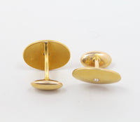 Antique 14K Gold and Diamond Classic Cufflinks - alpha-omega-jewelry