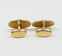 Antique 14K Gold and Diamond Classic Cufflinks - alpha-omega-jewelry