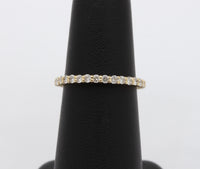 Diamond and 14K Gold Eternity Band, 1 Carat Wedding Ring