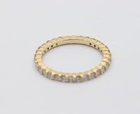 Diamond and 14K Gold Eternity Band, 1 Carat Wedding Ring