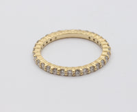 Diamond and 14K Gold Eternity Band, 1 Carat Wedding Ring