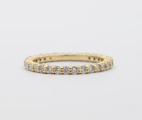 Diamond and 14K Gold Eternity Band, 1 Carat Wedding Ring