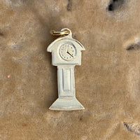 Vintage Swedish 18K Gold Grandfather Clock Charm