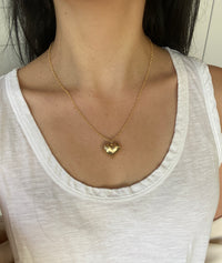 Textured Cable Link Chain in 14K Gold