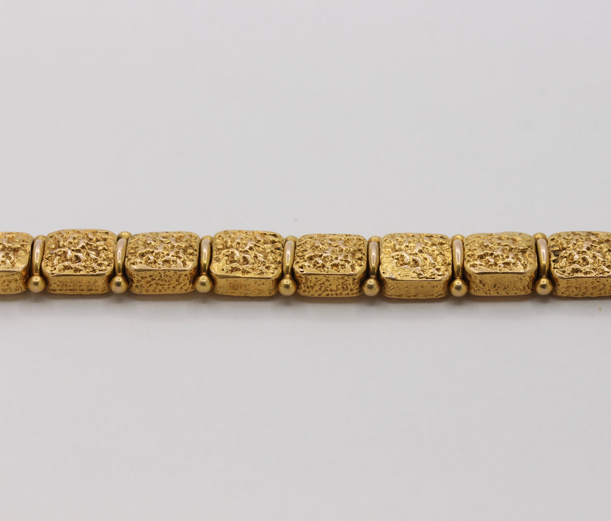 Late Victorian 18K Gold Double Sided Panel Reversible Slide Bracelet