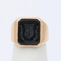 Art Deco Bailey, Banks and Biddle Onyx Intaglio Signet Ring