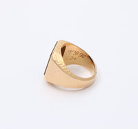 Art Deco Bailey, Banks and Biddle Onyx Intaglio Signet Ring